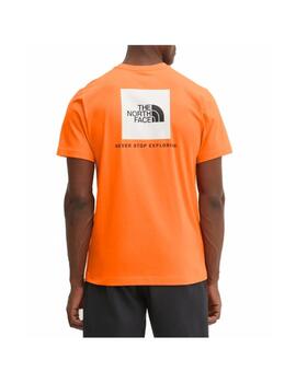 Camiseta TNF MN Box Nse Naranja/Negro