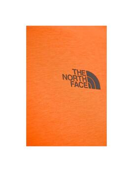 Camiseta TNF MN Box Nse Naranja/Negro