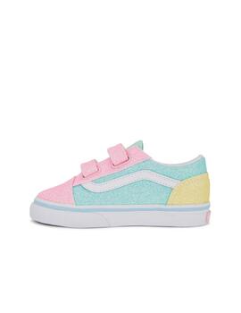 Zapatilla Vans TD Old Skool V Glitter Pastel/Multi