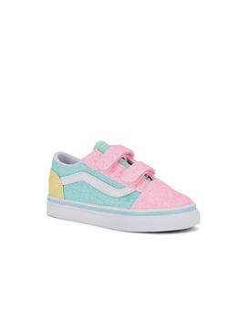Zapatilla Vans TD Old Skool V Glitter Pastel/Multi