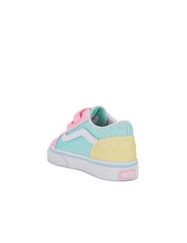 Zapatilla Vans TD Old Skool V Glitter Pastel/Multi