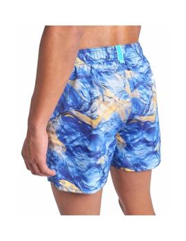Bañador Arena Beach M Water Prints Aqua/Multi