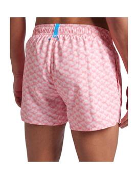 Bañador Arena Beach M Water Prints Coral/Multi