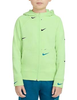 Chaqueta Nike Swoosh FLC Niño Verde