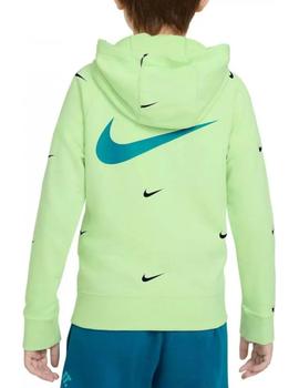 Chaqueta Nike Swoosh FLC Niño Verde