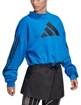 Sudadera Adidas W Adjust Sweat Azul Mujer