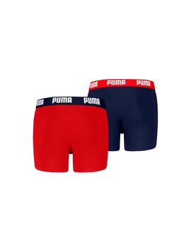 Boxer Puma Boys Everyday Basic Rojo/Azul
