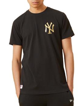 Camiseta New Era NY Yankees Negro y oro