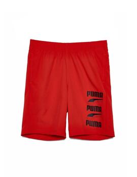 Pantalón Puma Rebel Woven Short Rojo