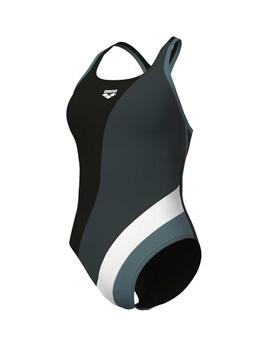 Bañador Arena Swim Waves Profile Mujer Negro