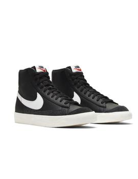 Zapatilla Nike M Blazer Mid '77 Lea Negro/Blanco