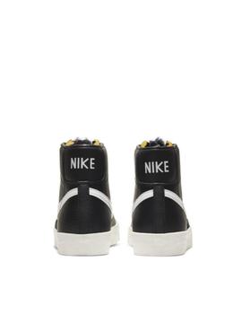 Zapatilla Nike M Blazer Mid '77 Lea Negro/Blanco