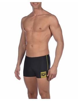 Bañador Arena Swim Boxer Hombre Negro/Amarillo