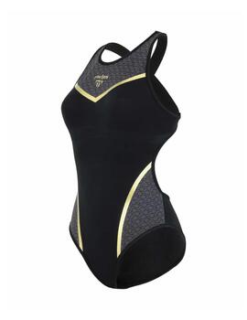 Bañador Aqua Phelps Swin Mujer Negro/Oro