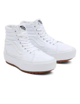 Vans Sk8-Hi Stacked Lona Blanca