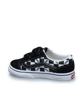 Zapatilla Vans TD Old Skool V Logo Check Negro/Bl
