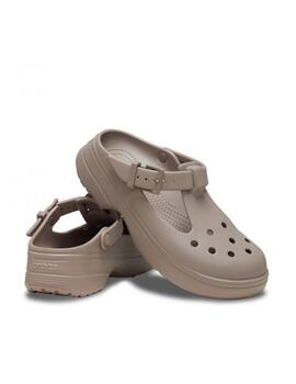 Chancla Crocs W Classic Mary Jane 214 Taupe