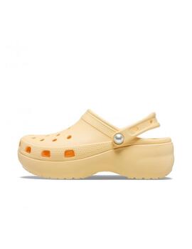 Zueco Crocs W CL Platform Pearl 78Z Naranja