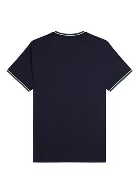 Camiseta Fred Perry M Marino/Verde