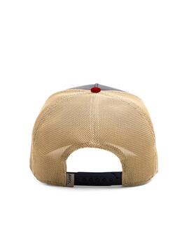 Gorra Goorin Bros Shleather Cock Marino/Rojo/Beige