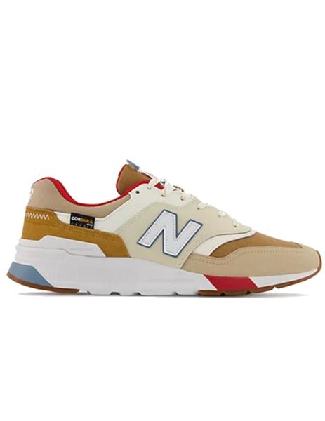 Sangrar lamentar T New Balance 997 Beige/Rojo