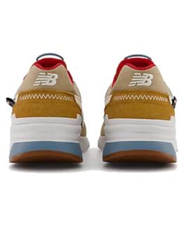 New Balance 997 Beige/Rojo