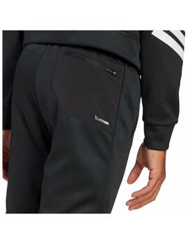 Pantalón Adidas J SPR Negro/Blanco