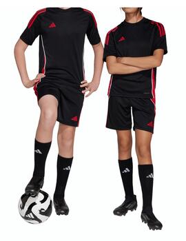 Short Adidas J Tiro 24 Negro/Rojo