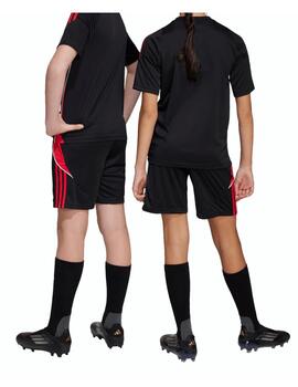 Short Adidas J Tiro 24 Negro/Rojo