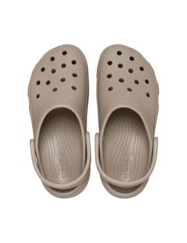 Zueco Crocs W Classic Platform 214 Taupe Marrón