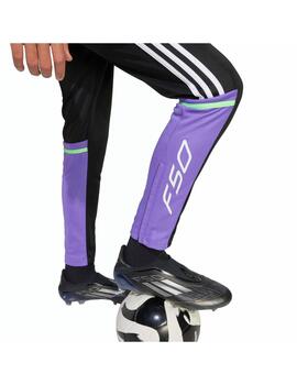 Pantalón Adidas J F50 TR Negro/Morado/Blanco