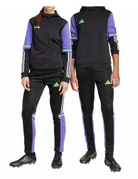 Pantalón Adidas J F50 TR Negro/Morado/Blanco