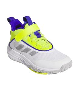 Zapatilla Adidas K Ownthegame 3.0 Blanco/Flúor