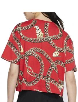 Camiseta Nike Glam Mujer Roja