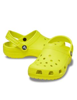 Zueco Crocs TD Classic 76M Acidity Limón