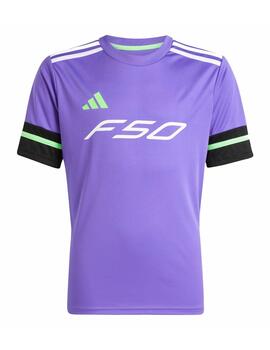 Camiseta Adidas Y F50 Negro/Morado/Blanco