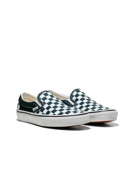 Zapatilla Vans MN Classic Slip On Verde/Blanco