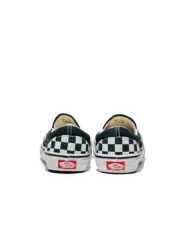 Zapatilla Vans MN Classic Slip On Verde/Blanco