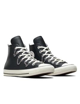 Zapatilla Converse All Star Alta Piel Chains Negro