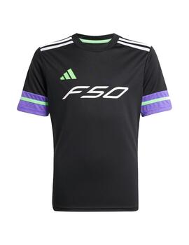 Camiseta Adidas Y F50 Negro/Blanco/Morado