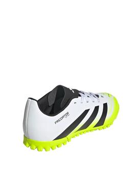Bota Adidas Predator Club TF J Blanca/Fosforito