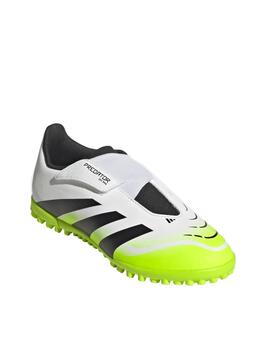 Bota Adidas Predator Club VEL TF J Blanca/Fosforit