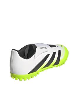 Bota Adidas Predator Club VEL TF J Blanca/Fosforit
