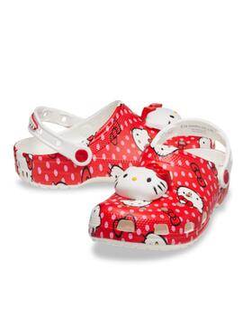 Zueco Crocs U Hello Kitty 90H Rojo/Blanco