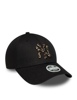 Gorra New Era W 9Forty NEYYAN Leopard Negro