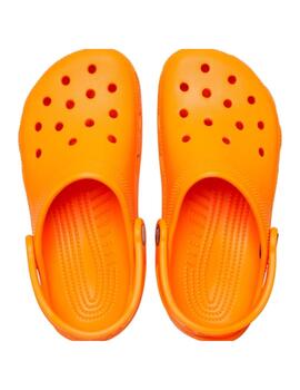 Zueco Crocs K Classic 83A Zing Naranja