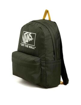 Mochila Vans Old Skool Verde/Blanco/Mostaza