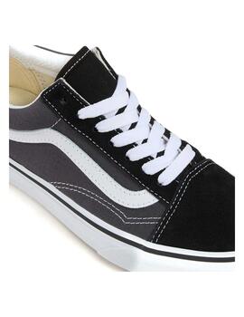 Zapatilla Vans JN Old Skool Negro/Gris