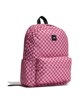 Mochila Vans Old Skool Check Cuadros Rosa/Granate