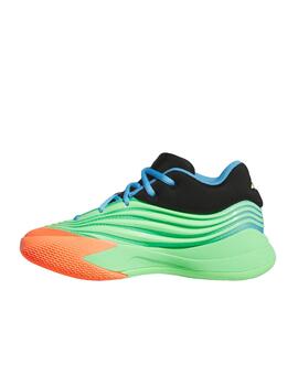 Zapatilla Adidas J Dame X Verde/Naranja